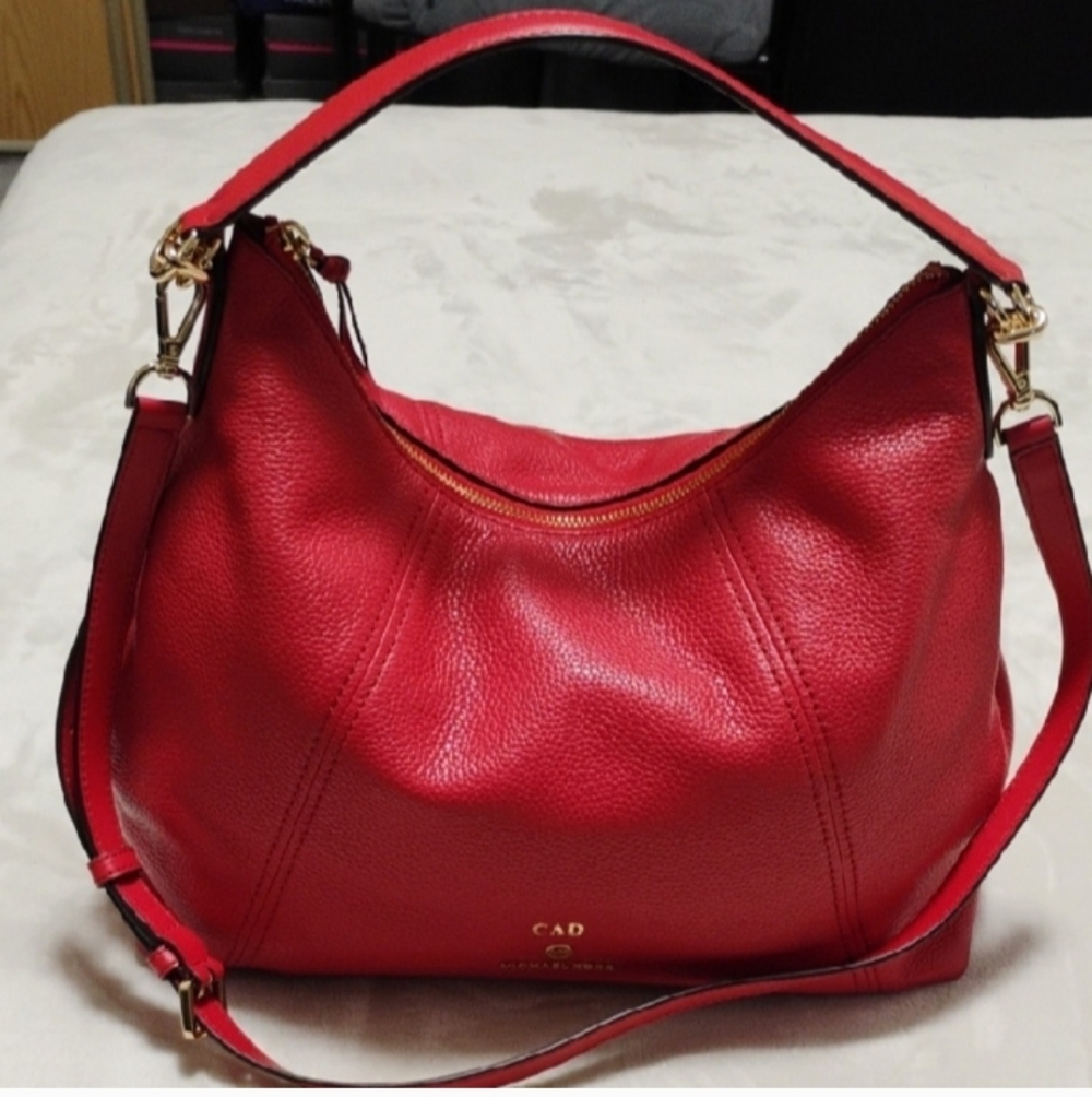 Michael Kors Red Hobo/Crossbody Bag